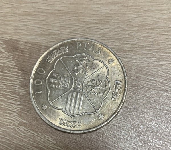 Moneda de 100 pesetas 1966