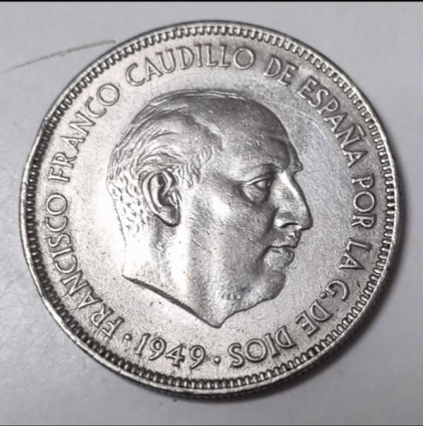 5 pesetas de 1949