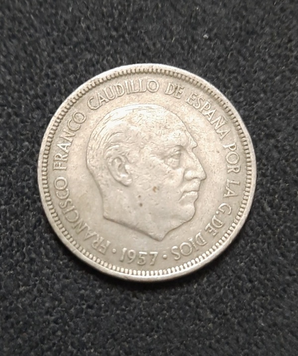Moneda 5 pesetas 1957