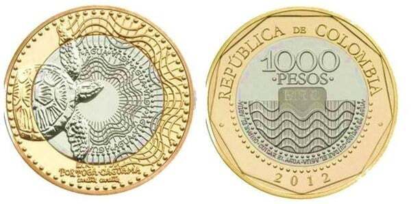 Moneda de 1.000 pesos Colombianos de 2017 (299) (XF)