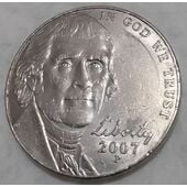 Moneda cinco centavos de eeuu, 2007