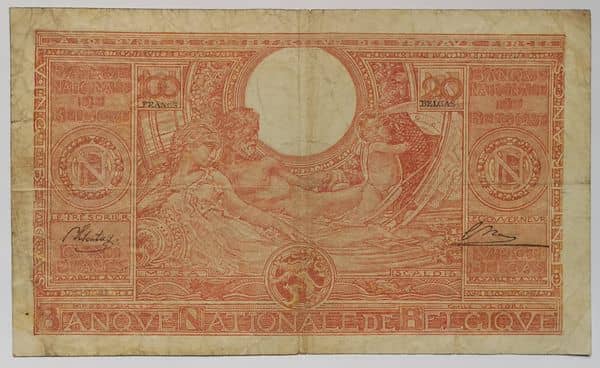 100 francs - 20 belgas Type 1933