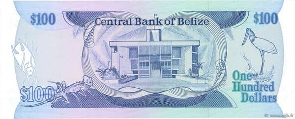 100 Dollars Elizabeth II Central Bank