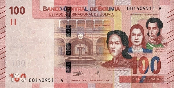 100 bolivianos