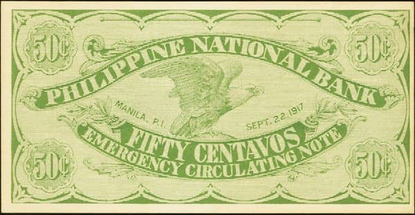 50 Centavos WW I Emergency