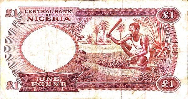 Billete 1 Pound Nigeria Foronum