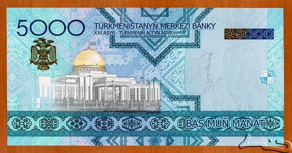Billete 5000 Manat 2005 Turkmenistán Foronum