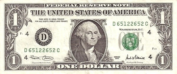 1 dollar