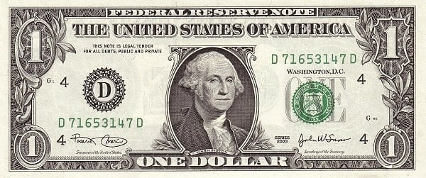 1 dollar