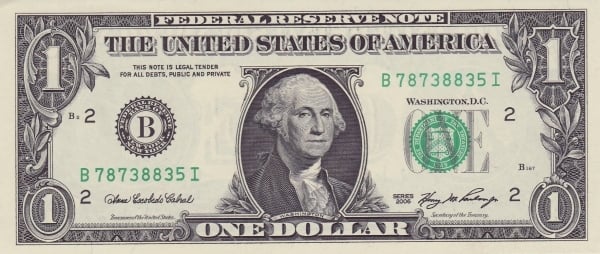 1 dollar