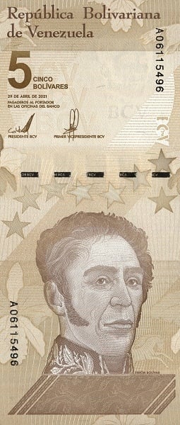 5 bolívares