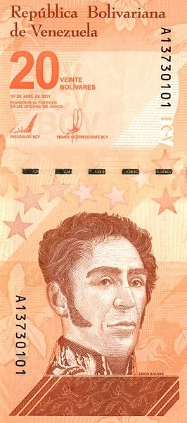 20 bolívares