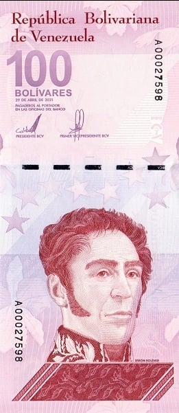 100 bolívares