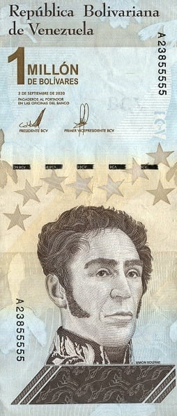 1000000 bolívares