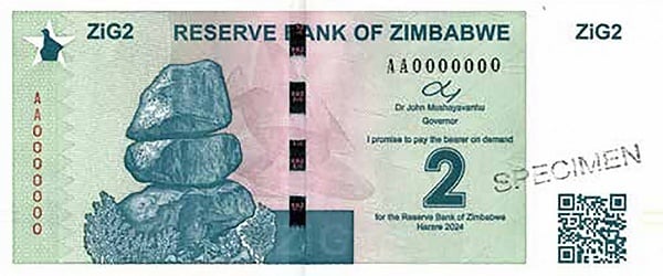 Banknote 2 zig Zimbabwe | Foronum