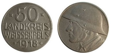 50 pfennig   (Distrito de Weißenfels-Provincia prusiana de Sajonia)