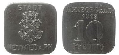 10 pfennig (Ciudad de Neuwied-Provincia prusiana de Rin)