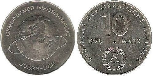 10 mark (Vuelo orbital conjunto URSS-DDR)