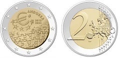 2 euro (10 Aniversario del Acuerdo Monetario Unión Europea)