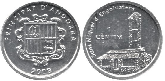 1 cèntim (St.Miquel d´Engolasters)