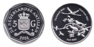 5 gulden (Adiós al florín antillano)