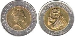 5 dollars (Sir Donald Bradman, Jugador de Cricket)