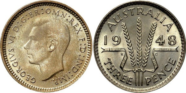 3 pence (George VI)