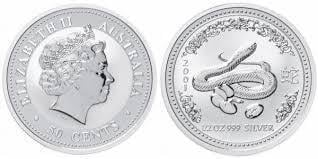 50 cents (1/2oz  Año de la serpiente)