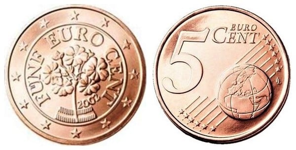 Moneda De 5 Euro Cent