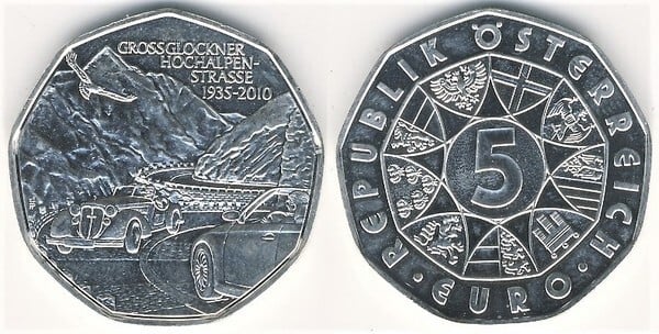 5 euro (Carretera alpina de Grossglockner)