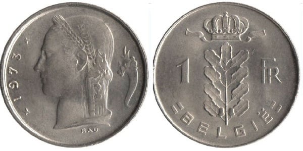1 franc (Balduino I - België)