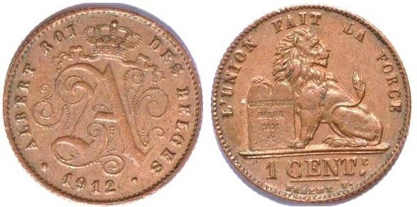 1 centime (Alberto I des belges)