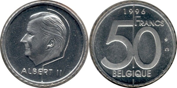 50 francs (Alberto II - Belgique)