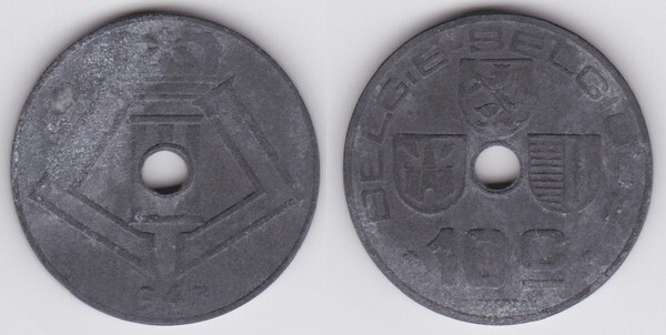 10 centimes (Leopoldo III - België-Belgique)