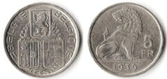 5 francs (Leopoldo III - België-Belgique)