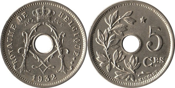 5 centimes (Alberto I - Belgique)