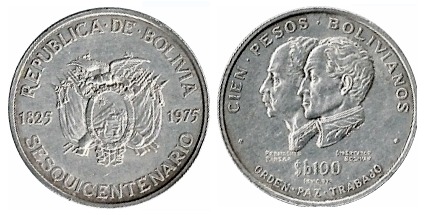 100 pesos (150 Aniversario de la Independencia)