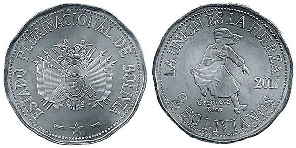 2 bolivianos (Genoveva Rios)