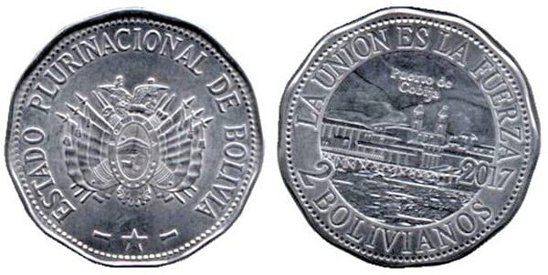 2 bolivianos (Puerto de Cobija)