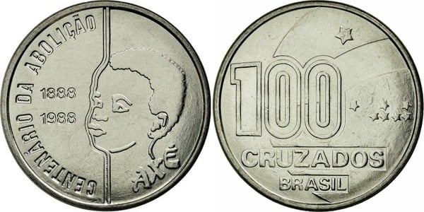 100 cruzados (Centenario de la Abolición de la Esclavitud-Niño)