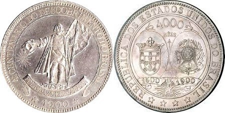 4.000 réis (400 Aniversario del Descubrimiento de Brasil)