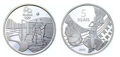 5 reais (Juegos Olímpicos de Río 2016-Voleibol de playa / Forró)