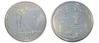 2 reais (Copa Mundial de la FIFA 2014-Controlar la pelota en el pecho)