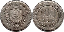 100 réis (Pedro II)