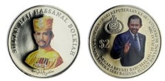 2 dollars (60 cumpleaños-Hassanal Bolkiah)