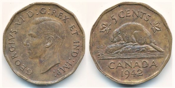 5 cents (George VI)