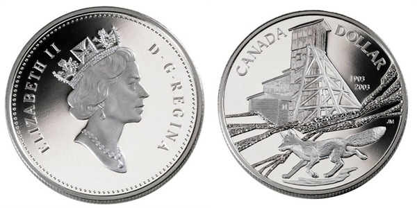 1 dollar (Centenario de la Cobalt Mining)