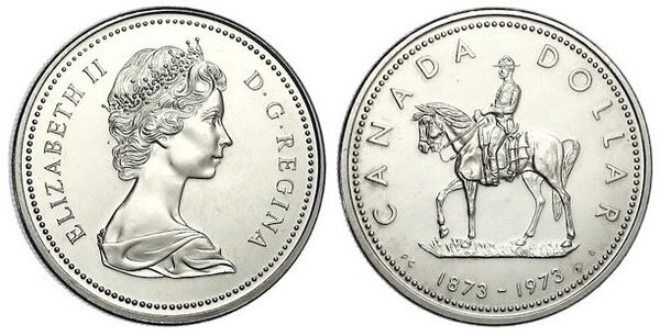 1 dollar (100 Aniversario de la Real Policía Montada del Canadá)