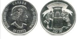 25 cents (125 aniversario de la Stanley Cup®)