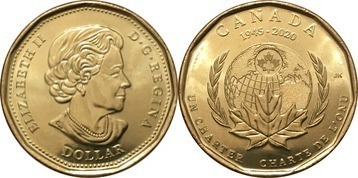 1 dollar (75 Aniversario de la Organización Naciones Unidas)